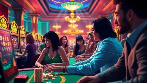 Experience the excitement of Rik Vip's thrilling online gaming community with engaging visuals of casino games.