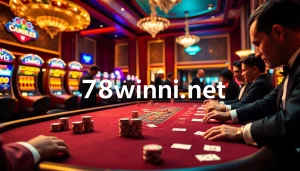 Experience thrilling poker action at 78winni net's casino floor.
